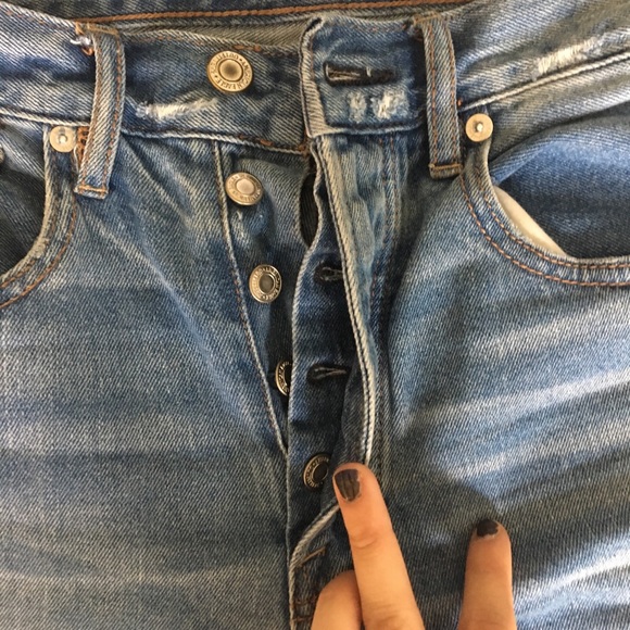 Wide leg crop AE jeans size 6 - Picture 5 of 5